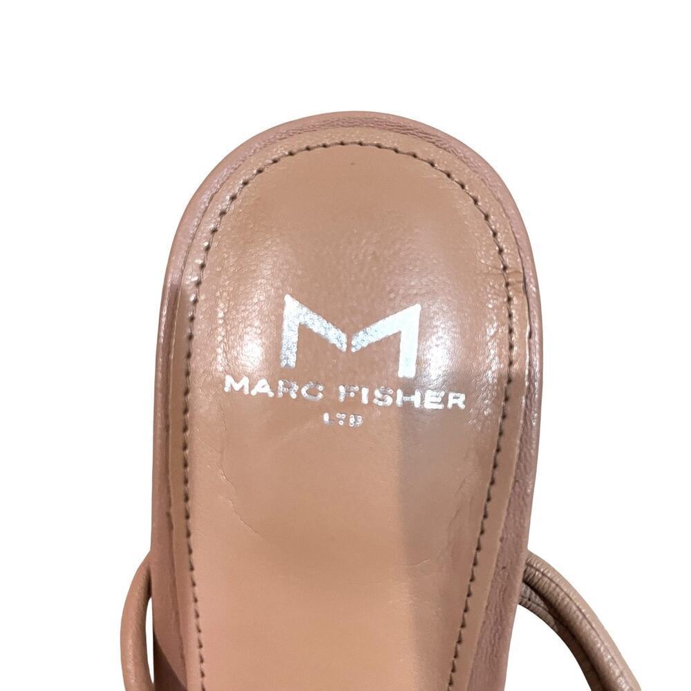 Marc Fisher LTD Shoes Womens Size 8M Beige Mlchiara Strappy Block Heel Sandals - Picture 7 of 9